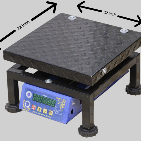 JEET INTERNATIONAL 80KG SCALE WITH 12*12 INCH PLATFORM DUAL SIDE DISPLAY